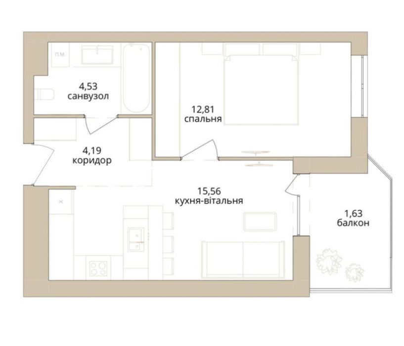 Продаж квартири в житловому комплексі бізнес класу