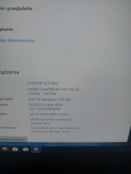 HP Elitebook 1020 G1 FHD Intel core M /8GB