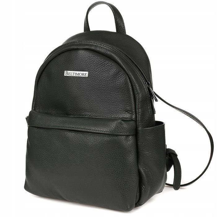 Mały Skórzany Plecak Damski Elegancki Pojemny A5