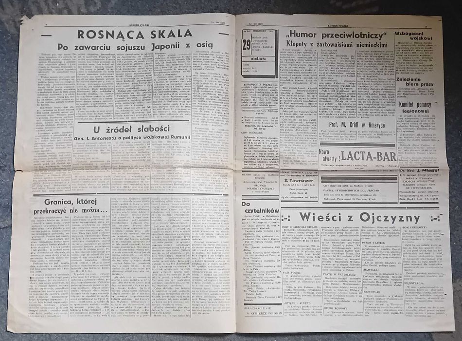 Kurier Polski - 29 września 1940