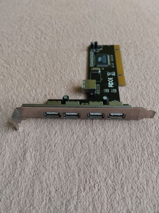 Kontroler PCI – 4x USB 2.0 + 1x USB 2.0 Wewnętrzny