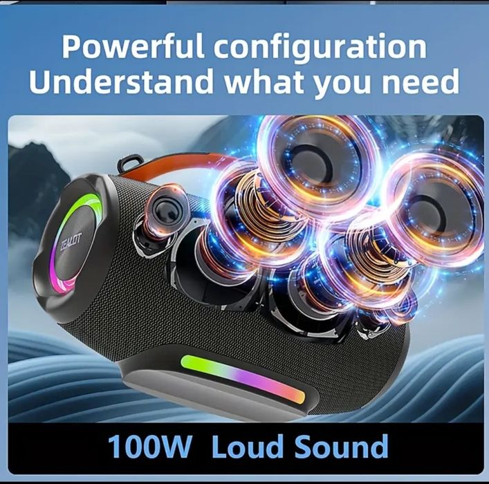 Портативна колонка Zealot s167  100w