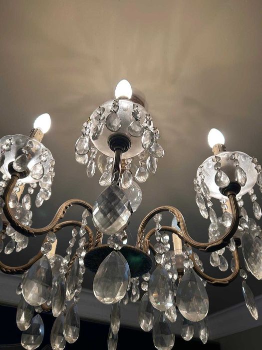 Candeeiro de Teto / Lustre Bronze ( Antigo )