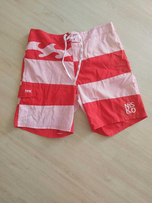 Calção banho vermelho XL