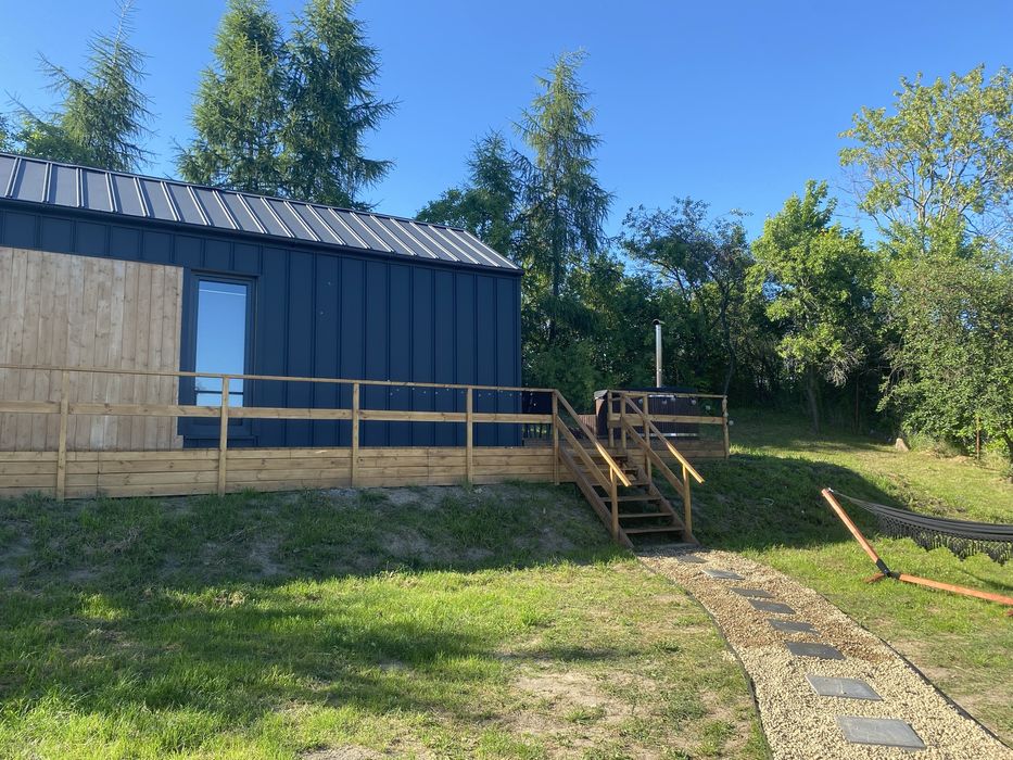 Domek nad jeziorem Drawskim jacuzzi jezioro drawsko drawskie czaplinek