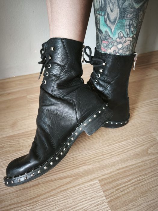 Włoskie botki biker a'la Rick Owens 38