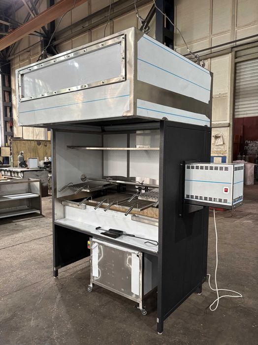 Мангальний комплекс з аргентинською решіткою та зонтом-гідрофільтром