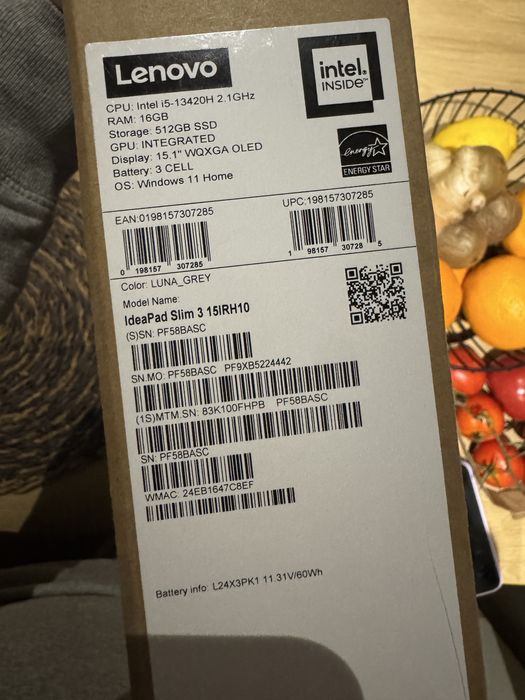 Laptop Lenovo IdeaPad 3 Slim NOWY, GWARANCJA, OLED