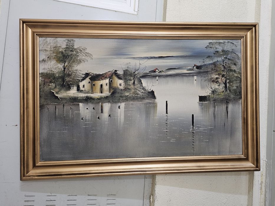 Quadra pintura moldura