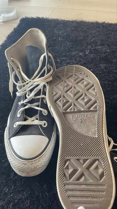 All Star Bota Pretas Plataforma