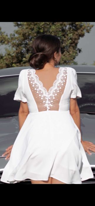 Платье белое, для росписи или фотосессии