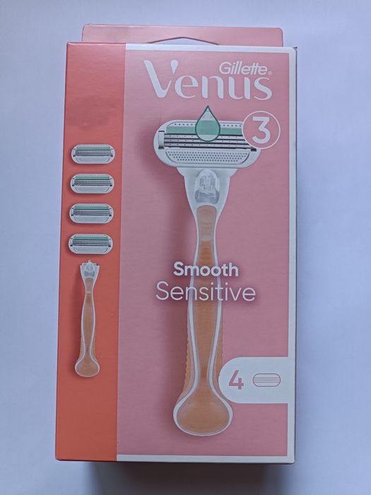 Бритва Venus Smooth Sensitive 1 станок 4 касети