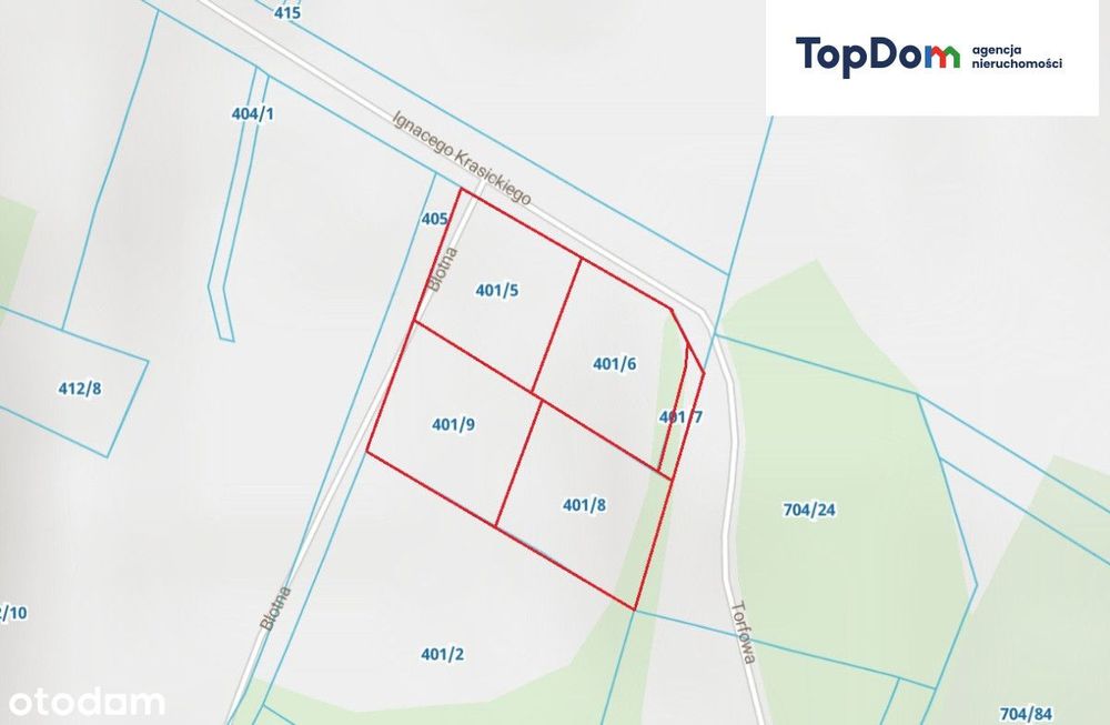 Chwaszczyno działki budowlane.