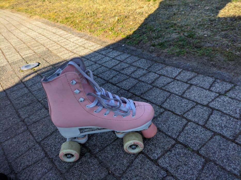 Wrotki figurowe Oxelo Quad 100 Pink 40