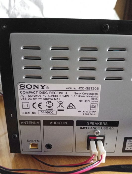 Sony аудіо міні сістема