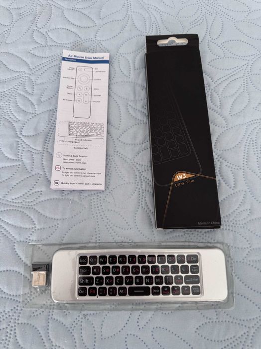 Comando Air Mouse W3 multifuncional em excelente estado!