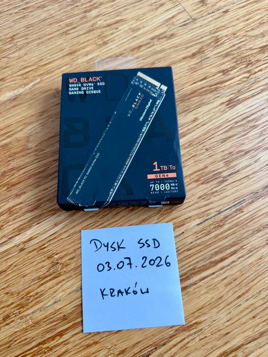 NOWY Potężny Dysk SSD WD Black SN850 1TB PCIe 4.0 NVMe | Do PC i PS5