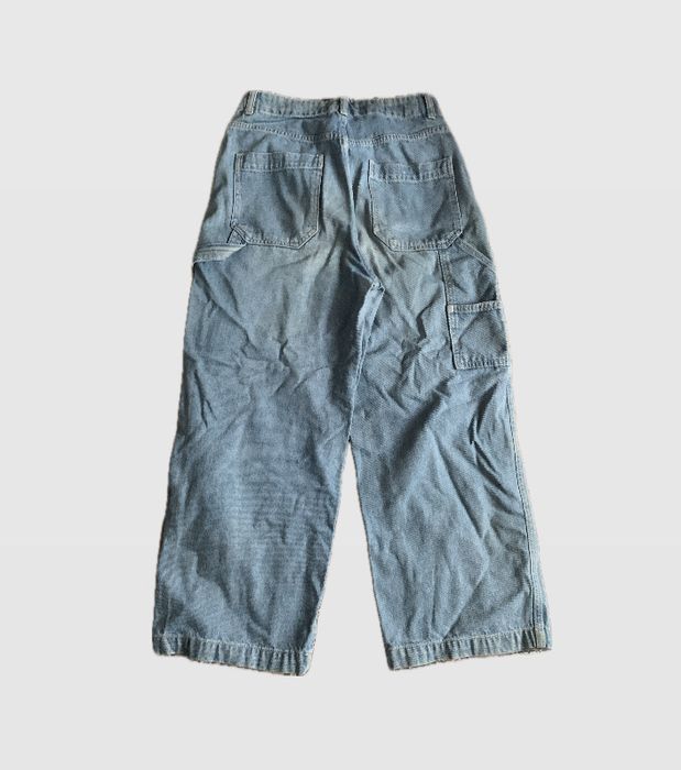 широкие джинсы  синие sk8