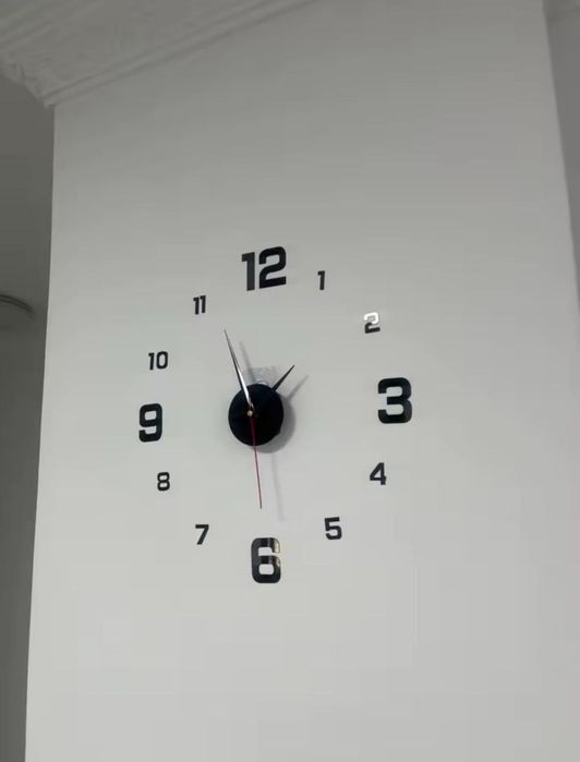 Годинник настінний 3D 40*40 см арабські римські цифри