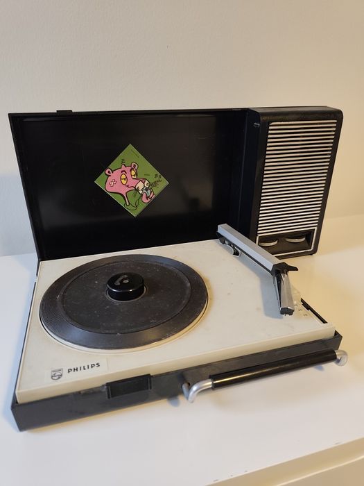 Leitor de vinil portátil Philipps para peças ou reparação