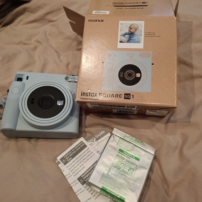 Aparat FUJIFILM Instax Square SQ1 Niebieski + wkład do aparatu fuji