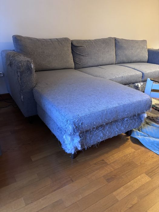 Sofá 3 lugares com chaise longue