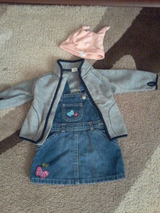 Sukienka i bluza na jesień rozm.74