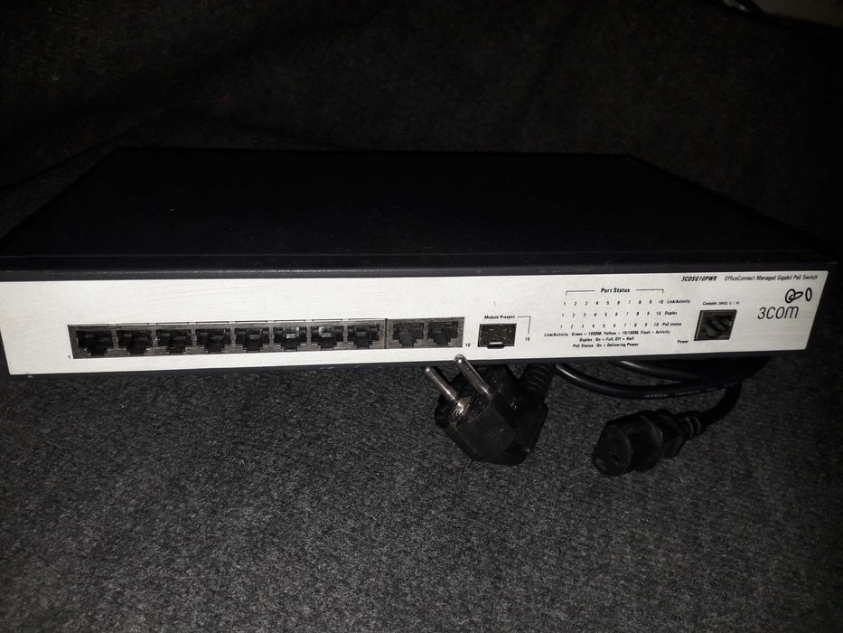 Switch 3Com POE 10P GIGABIT Managed Switch