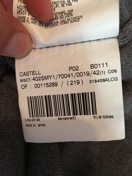 Pullover cinza da marca Burberry