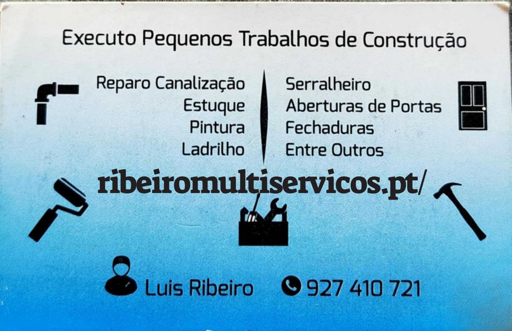 Executo trabalhos da construção