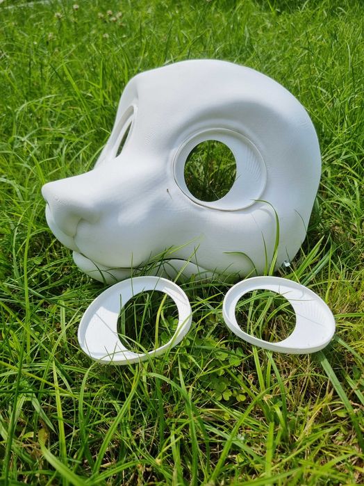 Furry fursuit mask base cosplay maska baza fursona therian