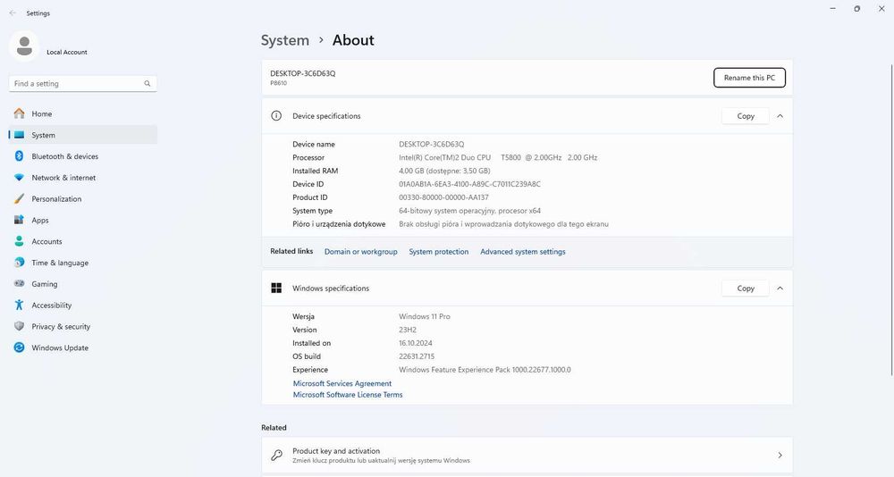 Wielki laptop multimedialny 19"