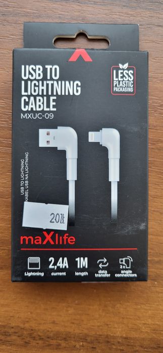 Kabel lightning 90 stopni