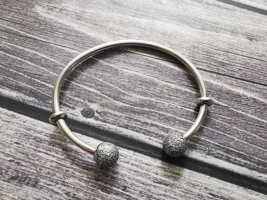 Bransoletka Pandora open bangle pave r. 2