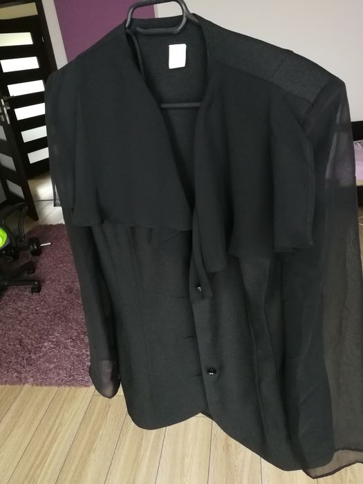 Marynarka żakiet siateczka oversize czarna S M L