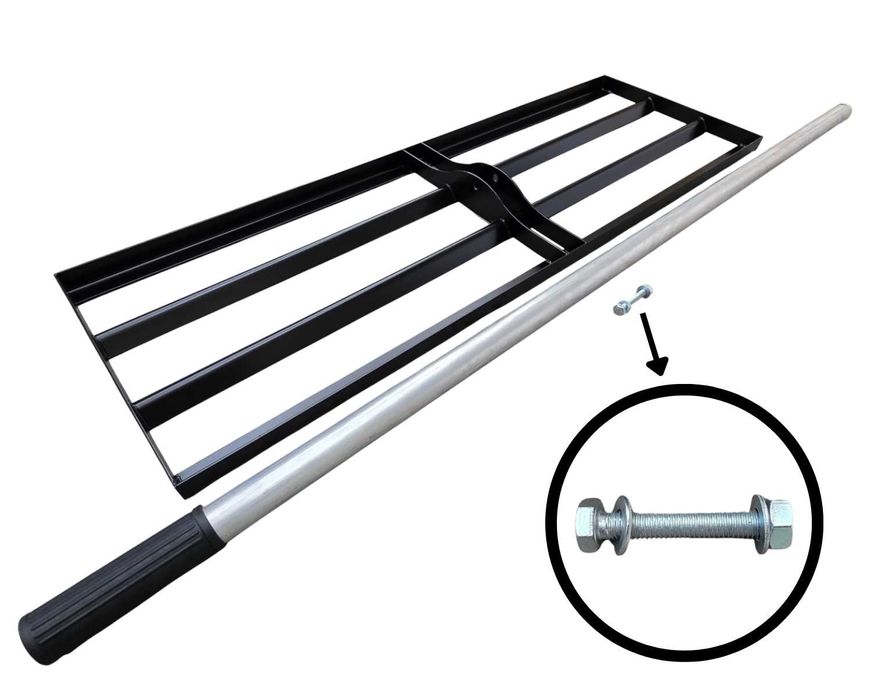 Równiarka do trawnika ręczny niwelator terenu 90 cm TRZONEK