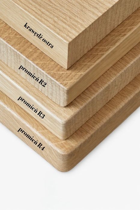Stół dębowy okrągły premium w stylu japandi lite drewno fi100 gr.4cm OAKLINE - Producent wysoka jakość