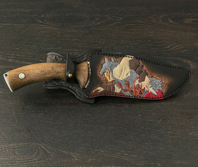 Ножны ручной работы с тиснением. На заказ.