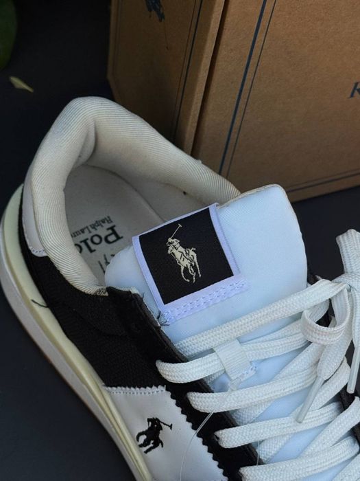 Кроссовки Polo Ralph Lauren черные мужские кеды Поло Ральф Лоурен белые 43 размер | Кросівки Polo Ralph Lauren чоловічі білі спортивні 44 розміру
