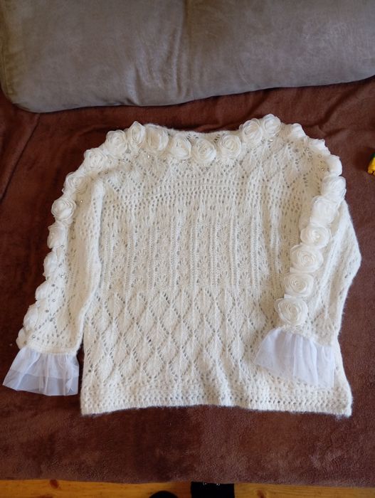 Нова святкова в*язана кофтинка оверсайз.