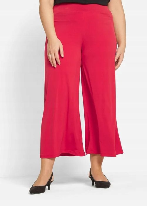 B.P.C czerwone kuloty spodnie 7/8 damskie cullote ^52/54