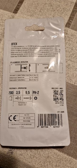 Wkręt-met 3,5x9,5 200szt. Klimas