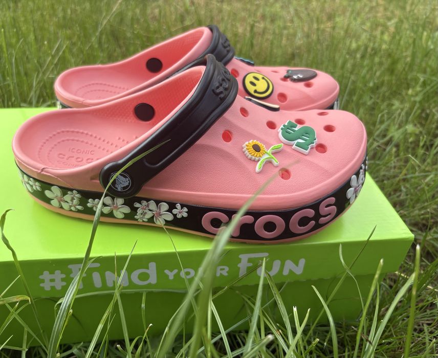 Крокси жіночі рожеві Crocs 37, 38, 39 розмір
