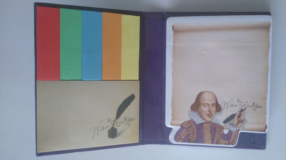 Marcadores autocolantes (Sticky Notes) Shakespeare