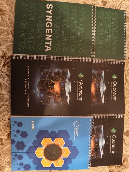 Блокноти на пружині, 40 аркушів. А-5.Нові