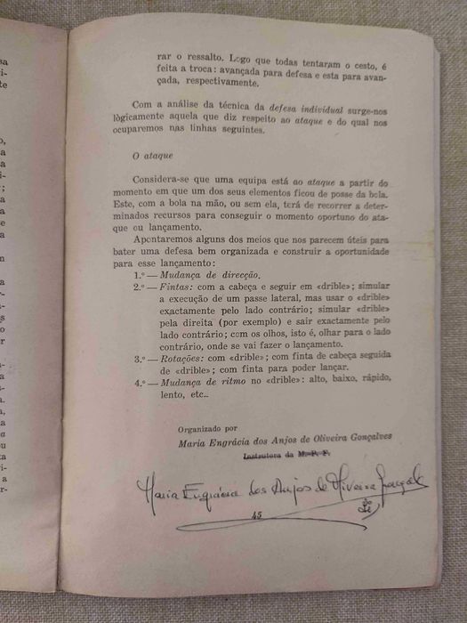 Separata Basquetebol Mocidade Portuguesa Feminina