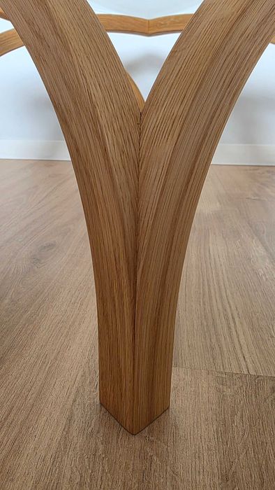 Designerski stolik kawowy z litego dębu | Handmade | Premium
