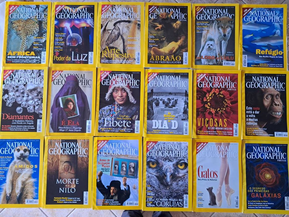 National Geographic (edição: inglesas e portuguesas) diversas