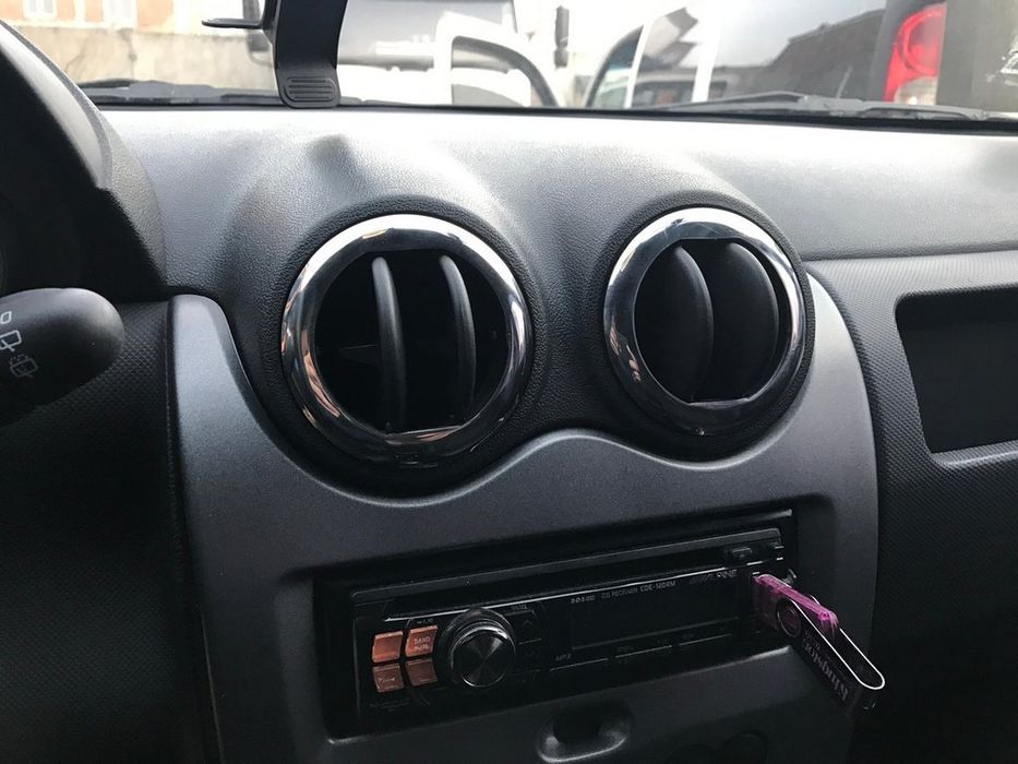 Renault Dacia Duster 2008-2017 Обводка обдувов салона Carmos