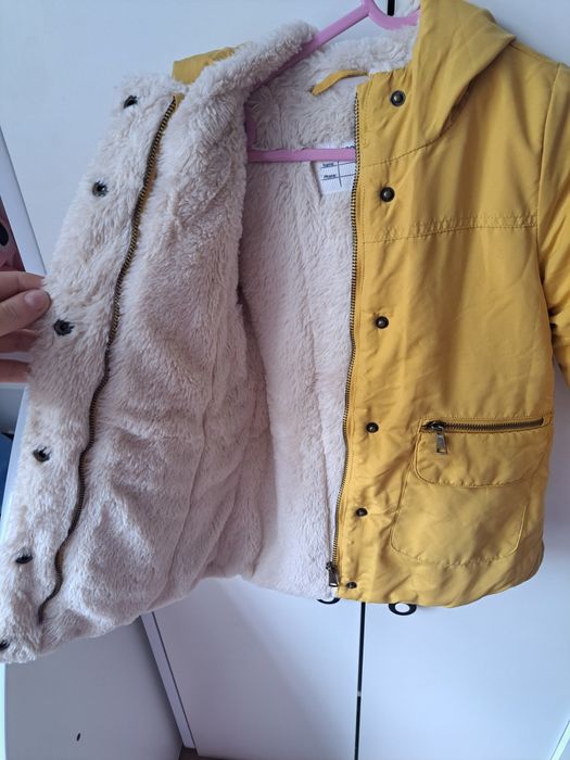 Płaszczyk płaszcz zimowy kurtka zimowa  z futerkiem coccodrillo 110